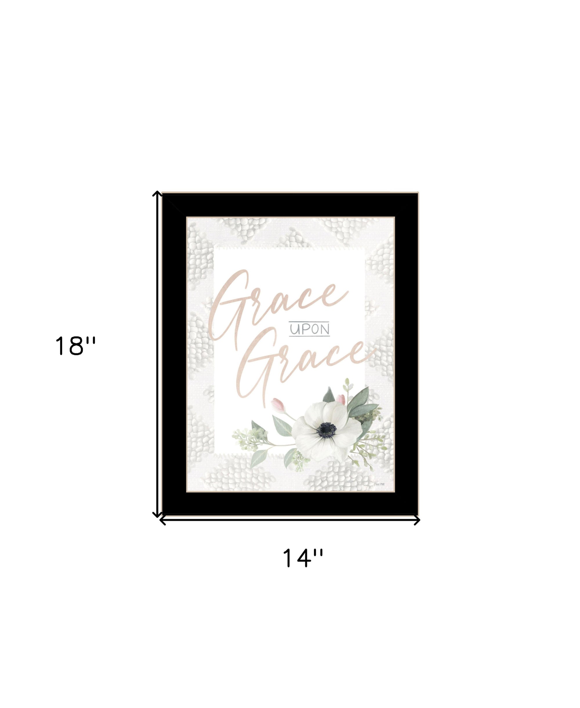 Grace Upon Grace Black Framed Print Wall Art-3